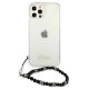 Guess GUHCP12MKPSBK iPhone 12/12 Pro 6.1" Transparent hardcase Black Pearl