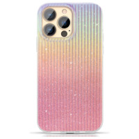 Kingxbar Travel Series luxurious elegant case for iPhone 13 Pro orange (Sunset)