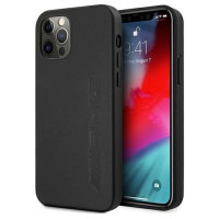 Mercedes AMG AMHCP12LDOLBK iPhone 12 Pro Max 6,7" czarny/black hardcase Leather Hot Stamped