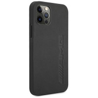 Mercedes AMG AMHCP12LDOLBK iPhone 12 Pro Max 6,7" czarny/black hardcase Leather Hot Stamped