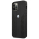 BMW Etui BMW BMHCP12LRSPPK iPhone 12 Pro Max 6,7" czarny/black hardcase Leather Curve Perforate