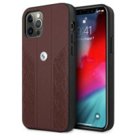 BMW Etui BMW BMHCP12MRSPPR iPhone 12/12 Pro 6,1" czerwony/red hardcase Leather Curve Perforate