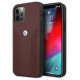 BMW Etui BMW BMHCP12MRSPPR iPhone 12/12 Pro 6,1" czerwony/red hardcase Leather Curve Perforate