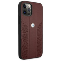 BMW Etui BMW BMHCP12MRSPPR iPhone 12/12 Pro 6,1" czerwony/red hardcase Leather Curve Perforate