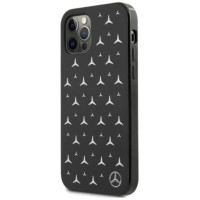 Mercedes MEHCP12LESPBK iPhone 12 Pro Max 6,7" czarny/black hardcase Silver Stars Pattern