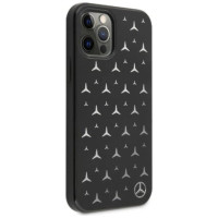 Mercedes MEHCP12LESPBK iPhone 12 Pro Max 6,7" czarny/black hardcase Silver Stars Pattern