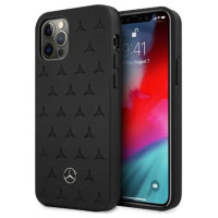 Mercedes MEHCP12LPSQBK iPhone 12 Pro Max 6,7" czarny/black hardcase Leather Stars Pattern