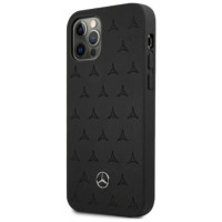 Mercedes MEHCP12LPSQBK iPhone 12 Pro Max 6,7" czarny/black hardcase Leather Stars Pattern