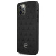 Mercedes MEHCP12LPSQBK iPhone 12 Pro Max 6,7" czarny/black hardcase Leather Stars Pattern