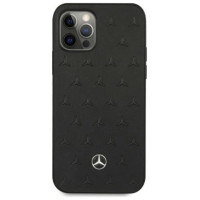 Mercedes MEHCP12LPSQBK iPhone 12 Pro Max 6,7" czarny/black hardcase Leather Stars Pattern
