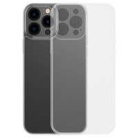 Baseus Frosted Glass Case Cover for iPhone 13 Pro Max Hard Cover with Gel Frame Transparent (ARWS000202)