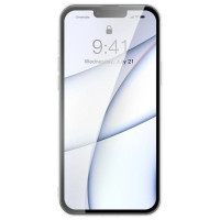 Baseus Frosted Glass Case Cover for iPhone 13 Pro Max Hard Cover with Gel Frame Transparent (ARWS000202)