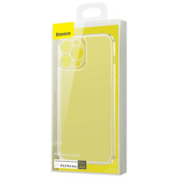 Baseus Frosted Glass Case Cover for iPhone 13 Pro Max Hard Cover with Gel Frame Transparent (ARWS000202)