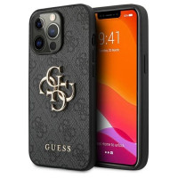 Guess GUHCP13L4GMGGR iPhone 13 Pro / 13 6.1" grey/grey hardcase 4G Big Metal Logo