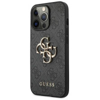 Guess GUHCP13L4GMGGR iPhone 13 Pro / 13 6.1" grey/grey hardcase 4G Big Metal Logo