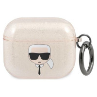 Karl Lagerfeld KLA3UKHGD AirPods 3 cover złoty/gold Glitter Karl`s Head
