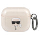 Karl Lagerfeld KLA3UKHGD AirPods 3 cover złoty/gold Glitter Karl`s Head