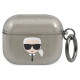 Karl Lagerfeld KLA3UKHGK AirPods 3 cover czarny/black Glitter Karl`s Head
