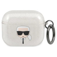 Karl Lagerfeld KLA3UKHGS AirPods 3 cover srebrny/silver Glitter Karl`s Head