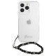 Guess GUHCP13LKPSBK iPhone 13 Pro / 13 6.1" Transparent hard case Black Pearl