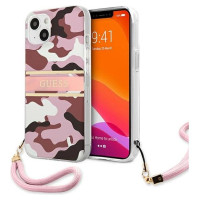 Guess GUHCP13MKCABPI iPhone 13 6.1" pink/pink hardcase Camo Strap Collection