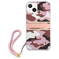 Guess GUHCP13MKCABPI iPhone 13 6.1" pink/pink hardcase Camo Strap Collection