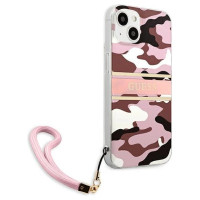 Guess GUHCP13MKCABPI iPhone 13 6.1" pink/pink hardcase Camo Strap Collection