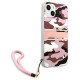 Guess GUHCP13MKCABPI iPhone 13 6.1" pink/pink hardcase Camo Strap Collection