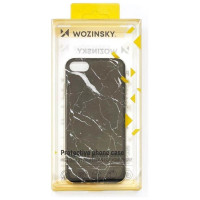 Wozinsky Marble TPU cover gel marble for Samsung Galaxy S22 Ultra black
