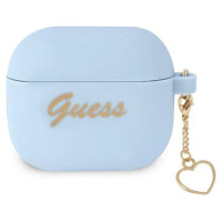 Guess GUA3LSCHSB AirPods 3 cover blue/blue Silicone Charm Heart Collection