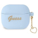 Guess GUA3LSCHSB AirPods 3 cover blue/blue Silicone Charm Heart Collection