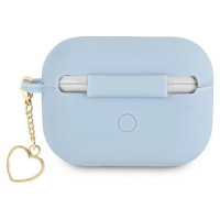 Guess GUAPLSCHSB AirPods Pro cover blue/blue Silicone Charm Heart Collection