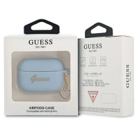 Guess GUAPLSCHSB AirPods Pro cover blue/blue Silicone Charm Heart Collection