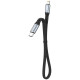 Dudao L10P Lightning - USB-C PD 20W cable 0.23m - black