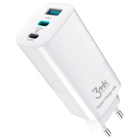 3Mk Protection 3MK HyperCharger 65W 2xUSB-C + 1xUSB-A charger GAN, PD + QC