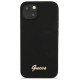 Guess GUHMP13MLSLMGBK iPhone 13 6.1" black/black hardcase Silicone Script Gold Logo Magsafe