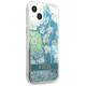 Guess GUHCP13SLFLSN iPhone 13 mini 5.4" green/green hardcase Flower Liquid Glitter