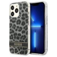 Guess GUHCP13LHSLEOK iPhone 13 Pro / 13 6.1" grey/grey hardcase Leopard