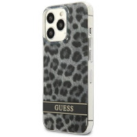 Guess GUHCP13LHSLEOK iPhone 13 Pro / 13 6.1" grey/grey hardcase Leopard