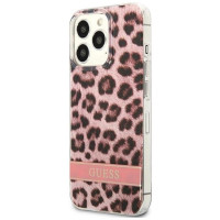 Guess GUHCP13LHSLEOP iPhone 13 Pro / 13 6.1" pink/pink hardcase Leopard