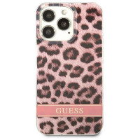 Guess GUHCP13LHSLEOP iPhone 13 Pro / 13 6.1" pink/pink hardcase Leopard