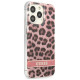 Guess GUHCP13LHSLEOP iPhone 13 Pro / 13 6.1" pink/pink hardcase Leopard