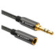 Wozinsky mini jack extension cable (female-male) AUX extension 3 m black
