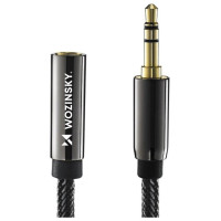 Wozinsky mini jack extension cable (female-male) AUX extension 3 m black