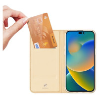 Dux Ducis Skin Pro Holster Flip Cover for iPhone 14 Pro gold