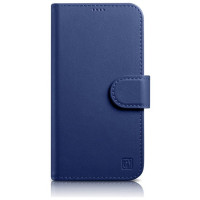 Icarer Wallet Case 2in1 Cover iPhone 14 Pro Leather Flip Case Anti-RFID blue (WMI14220726-BU)