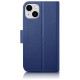 Icarer Wallet Case 2in1 Cover iPhone 14 Plus Anti-RFID Leather Flip Case Blue (WMI14220727-BU)