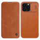 Nillkin Qin Leather Pro Case iPhone 14 Pro Max Camera Cover Holster Cover Flip Case Brown