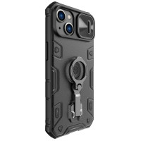 Nillkin CamShield Armor Pro Magnetic Case iPhone 14 Plus MagSafe armored cover stand ring black
