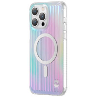 Kingxbar PQY Go Out Series magnetic case for iPhone 14 Plus MagSafe laser color